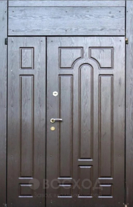 Фото стальная дверь Дверь со вставкой №14 с отделкой Ламинат