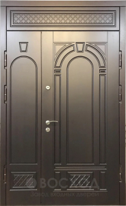 Фото стальная дверь Дверь со вставкой №9 с отделкой Порошковое напыление