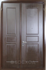 Фото стальная дверь Двухстворчатая дверь №1 с отделкой МДФ ПВХ