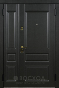 Фото стальная дверь Двухстворчатая дверь №17 с отделкой МДФ ПВХ