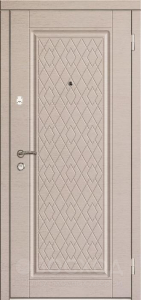 Фото стальная дверь Трёхконтурная дверь с зеркалом №17 с отделкой МДФ ПВХ