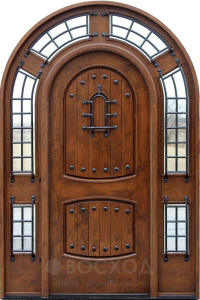 Фото стальная дверь Арочная дверь №5 с отделкой МДФ ПВХ